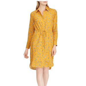 Lauren Ralph Lauren Long Sleeve Floral Shirt Dress NWT
